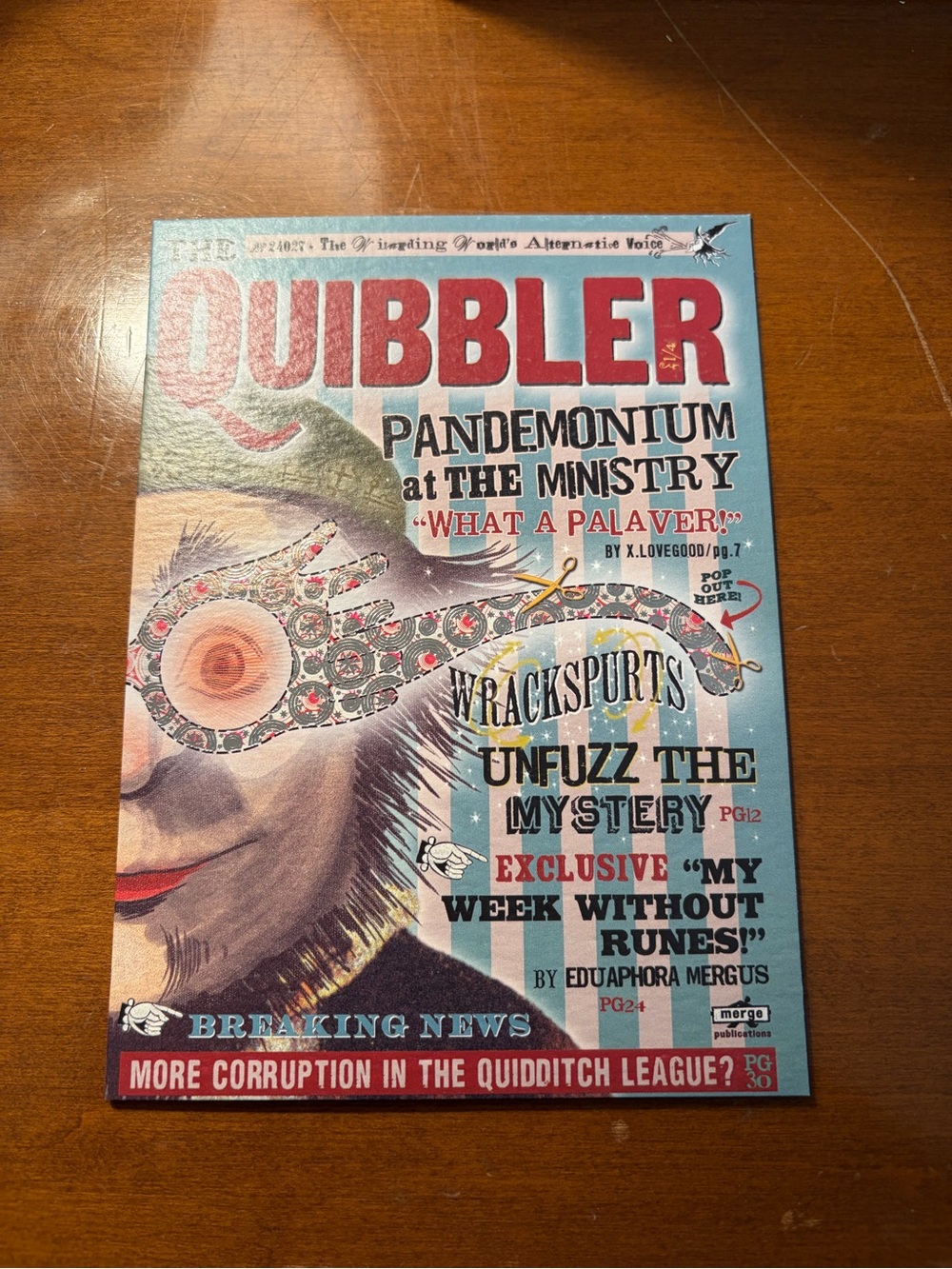 Harry Potter Mina Lima Quibbler Note Card